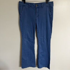 American Eagle Kick Boot Stretch‎ Blue Pants Trousers Women’s Size 12